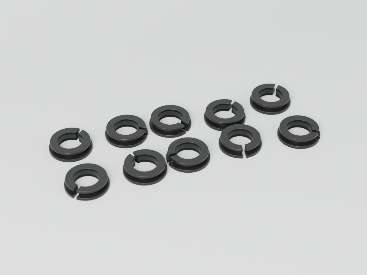 CAD render of Desk / Rack Edge Grommets, 10-Pack